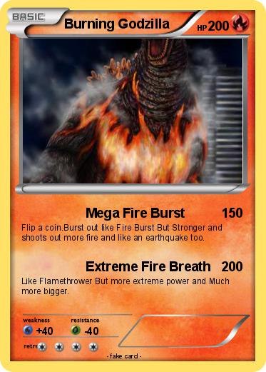 Pokemon Burning Godzilla