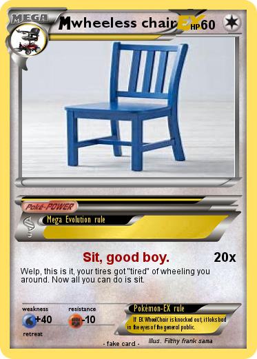 Pokemon wheeless chair