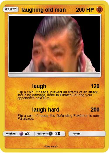 Pokemon laughing old man