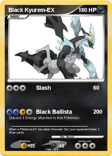 Pokemon Black Kyurem-EX