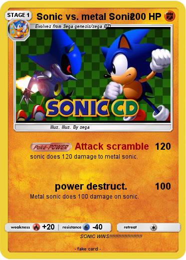 Pokemon Sonic vs. metal Sonic