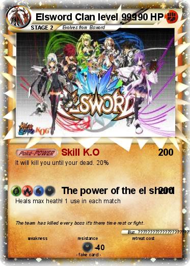Pokemon Elsword Clan level 999