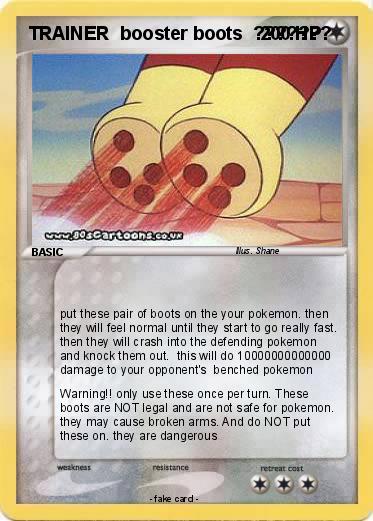 Pokemon TRAINER  booster boots  ???????