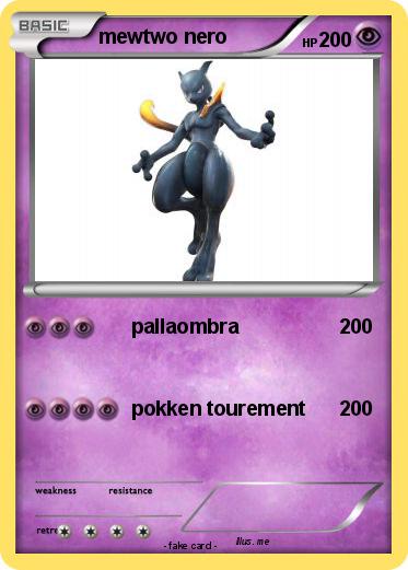 Pokemon mewtwo nero