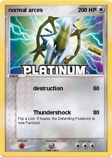 Pokemon normal arces