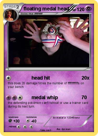 Pokemon floating medal head