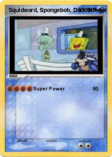 Pokemon Squidward, Spongebob, Dark Bowser