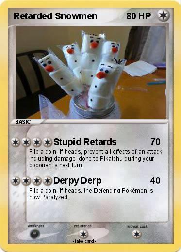 Pokemon Retarded Snowmen