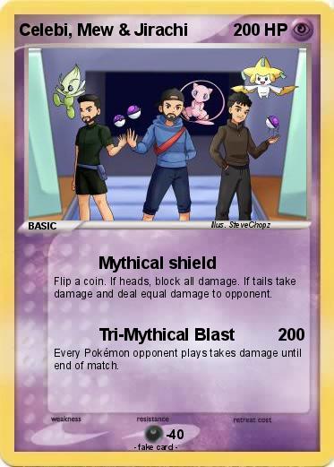 Pokemon Celebi, Mew & Jirachi