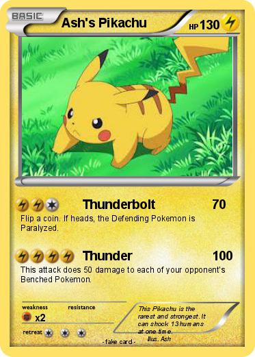 Pokemon Ash's Pikachu