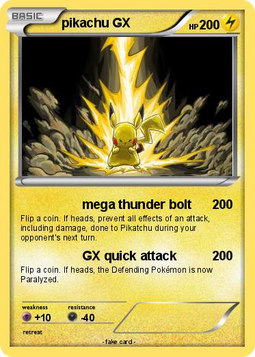 Pokemon pikachu GX