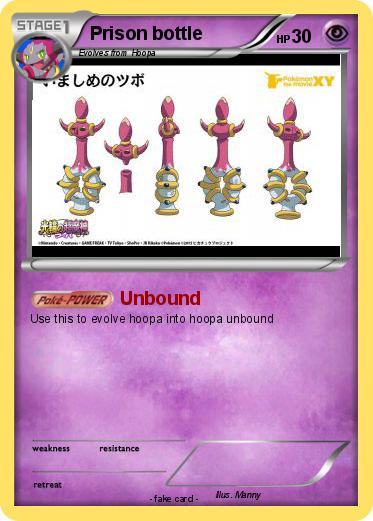 Pokemon Prison bottle