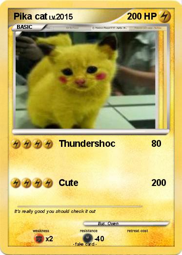 Pokemon Pika cat