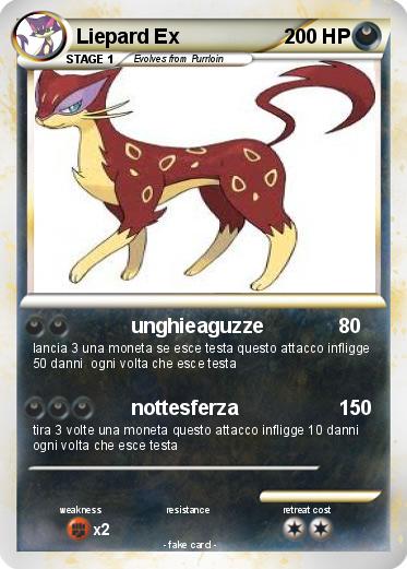 Pokemon Liepard Ex