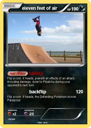 Pokemon eleven feet of air