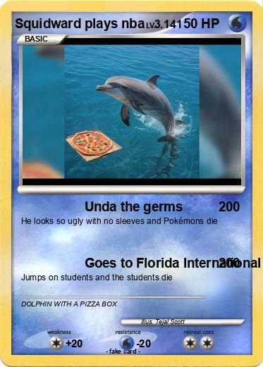 Pokemon Squidward plays nba