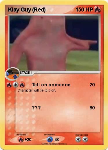 Pokemon Klay Guy (Red)