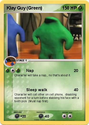 Pokemon Klay Guy (Green)