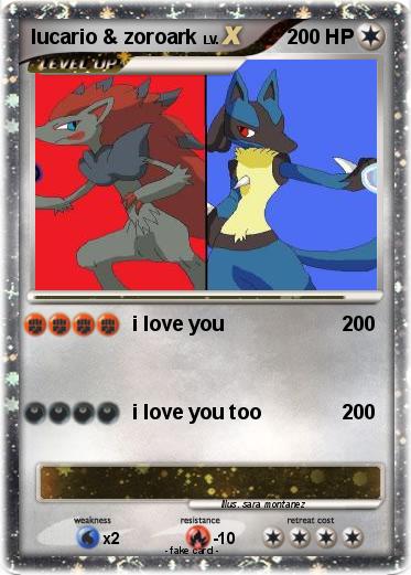 Pokemon lucario & zoroark