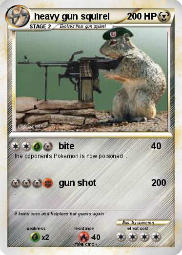 Pokemon heavy gun squirel