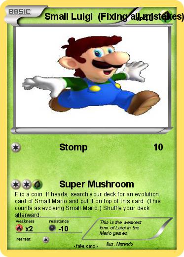 Pokemon Small Luigi  (Fixing all mistakes)