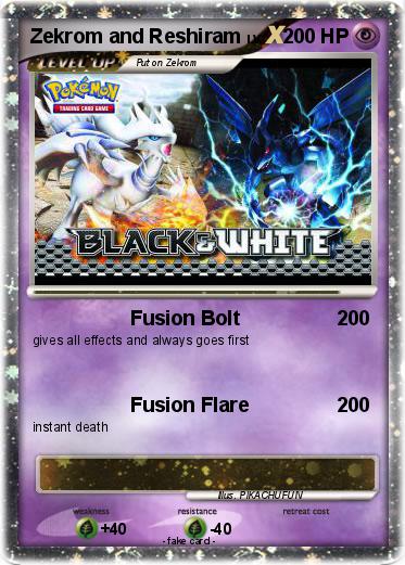 Pokemon Zekrom and Reshiram