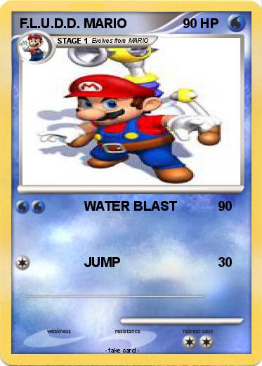 Pokemon F.L.U.D.D. MARIO