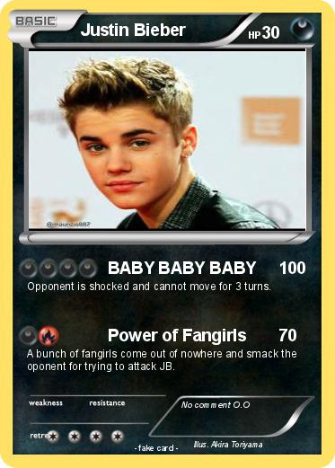 Pokemon Justin Bieber