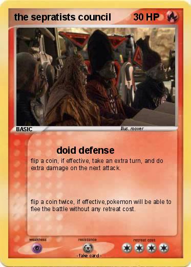 Pokemon the sepratists council