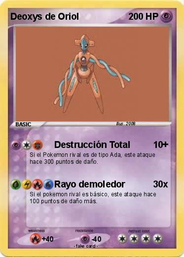 Pokemon Deoxys de Oriol
