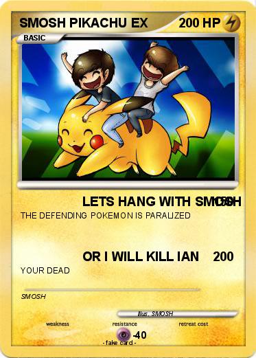 Pokemon SMOSH PIKACHU EX