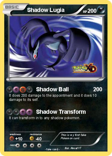 Pokemon Shadow Lugia