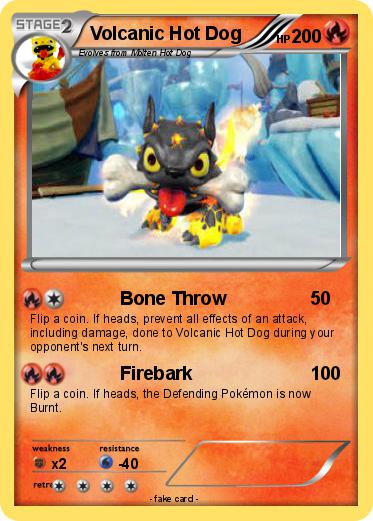 Pokemon Volcanic Hot Dog