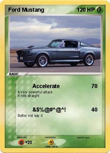Pokemon Ford Mustang