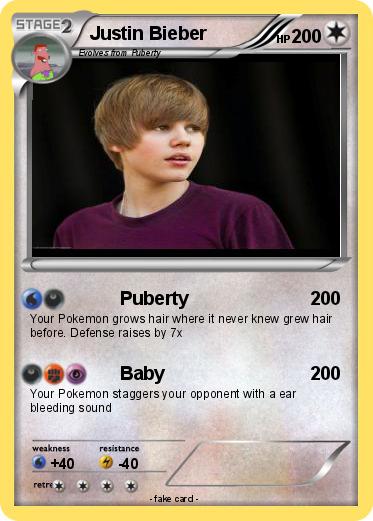 Pokemon Justin Bieber