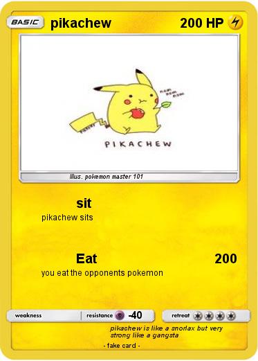 Pokemon pikachew