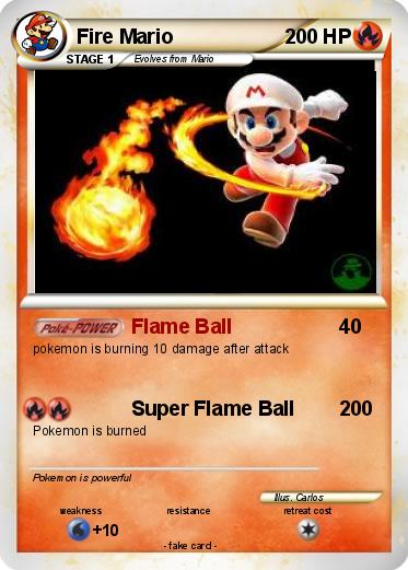 Pokemon Fire Mario
