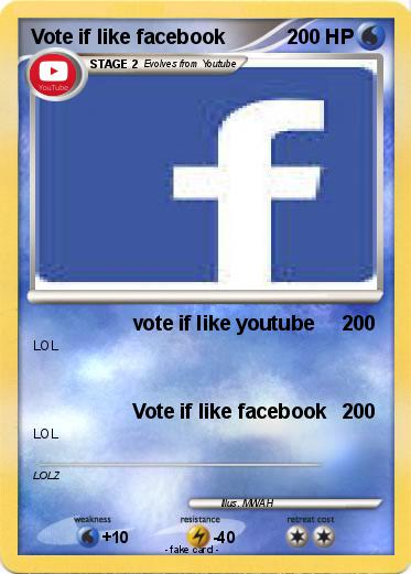Pokemon Vote if like facebook