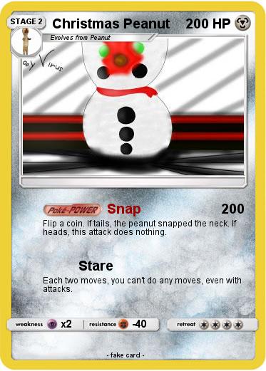 Pokemon Christmas Peanut