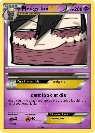 Pokemon edgy boi