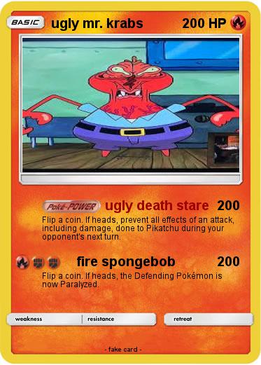 Pokemon ugly mr. krabs Pokemon ugly mr. krabs