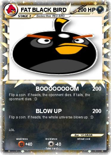 Pokemon FAT BLACK BIRD