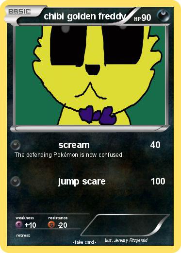 Pokemon chibi golden freddy