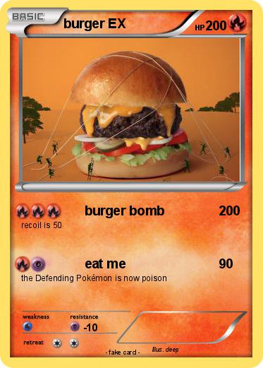Pokemon burger EX