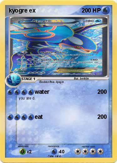 Pokemon kyogre ex Pokemon kyogre ex