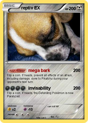Pokemon reptiv EX