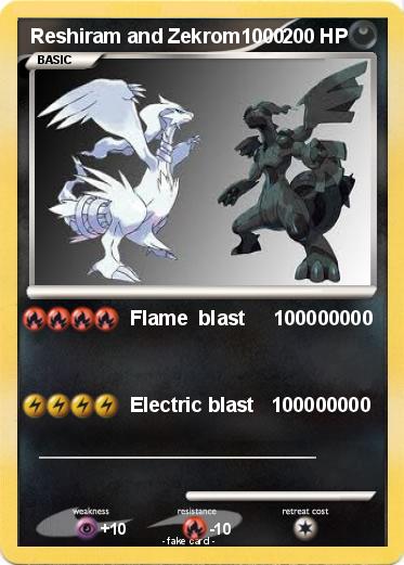 Pokemon Reshiram and Zekrom1000