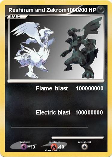 Pokemon Reshiram and Zekrom1000