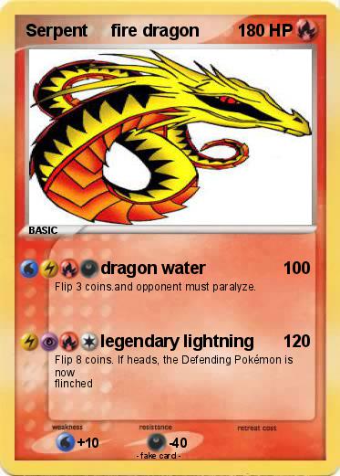 Pokemon Serpent     fire dragon
