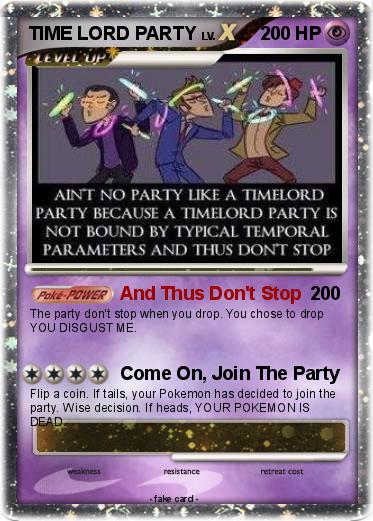 Pokemon TIME LORD PARTY
